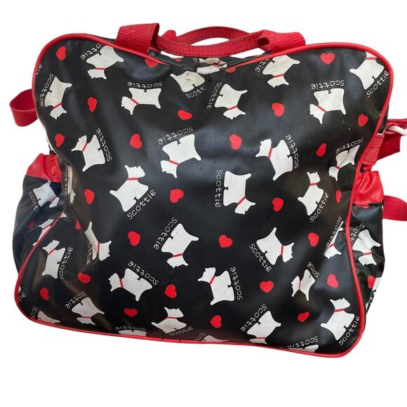 Scottie Terrier Dog Vinyl Bag Vintage 1990s Romar International Scottish READ - Picture 2 of 14
